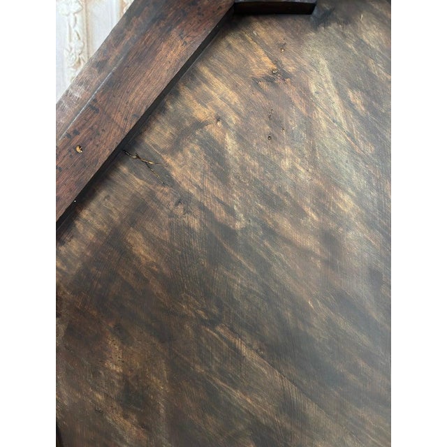 Monumental Octagonal Baroque Coffee Table With Parquetry Top For Sale - Image 10 of 15