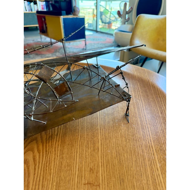 1960s Juan Luis Buñuel Kinetic Metal Sculpture Signed Brutalist Wire Assemblage Surrealist Art For Sale - Image 9 of 18