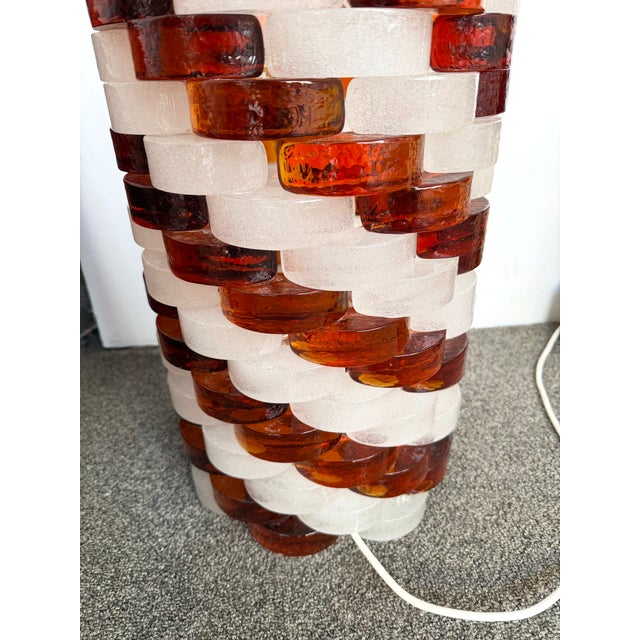 Mid-Century Modern Glass Cube Tower Floor Lamp by Poliarte, Italy, 1970s For Sale - Image 13 of 13