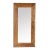 Vintage Rustic Deep Grain Teak Mirror 79" For Sale