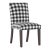 Megan Dining Chair in Black Classic Gingham For Sale