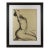 Female Nude Study Black Pencil Drawing by G. Debotoiyche For Sale