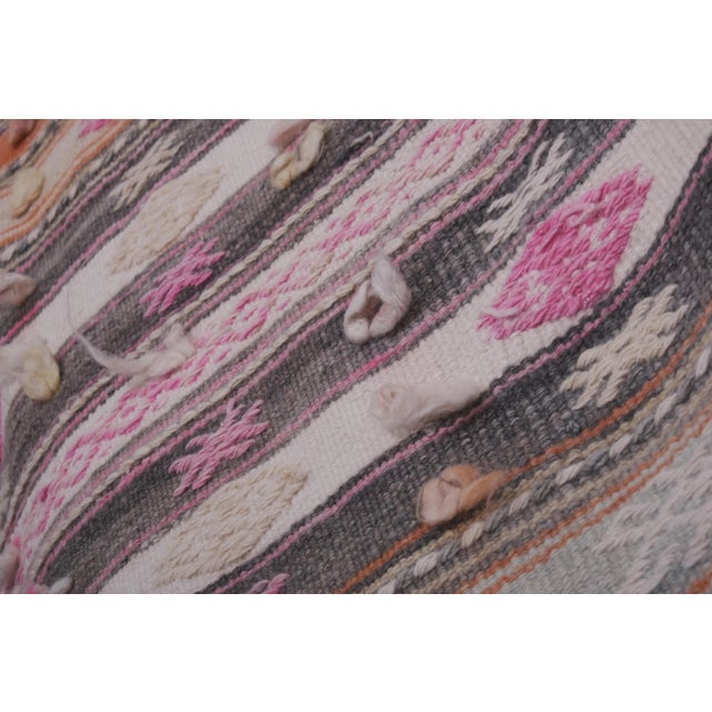 Textile 1960s Vintage Turkish Wool Kilim Runner 1'9'' X 23'1'' For Sale - Image 7 of 13