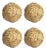 4" Diameter Rattan Fill Decorative Balls, Set of 4 For Sale
