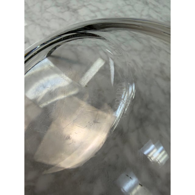 Transparent Contemporary Sculptural Biomorphic Clear Glass Centerpiece Bowl by Raquel Guerreiro For Sale - Image 8 of 9
