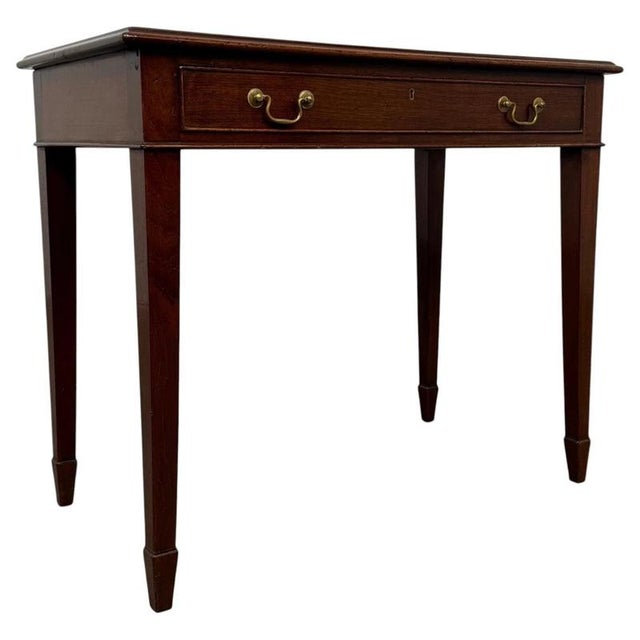 19th Century English Georgian Mahogany Writing Table For Sale - Image 3 of 12
