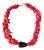 Vintage Coral and Smoke Quartz Beaded Necklace For Sale