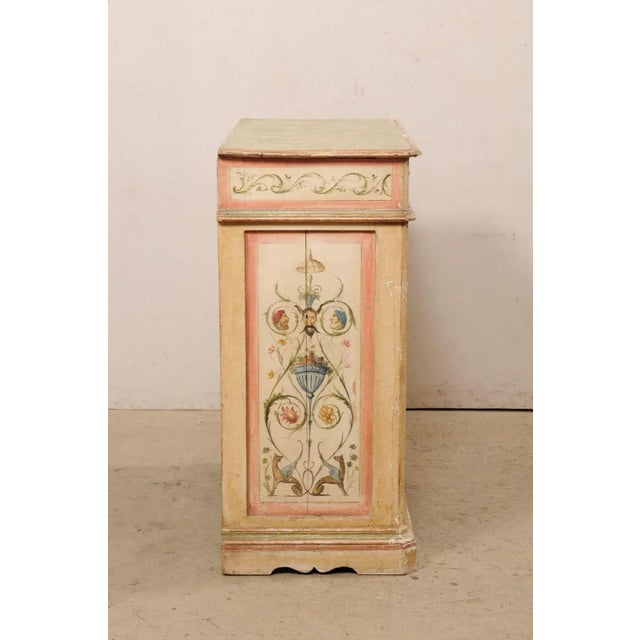 18th Century Italian Orig. Hand-Painted Cabinet For Sale - Image 9 of 11