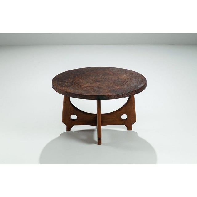 Mid-Century Modern Ecuadorian Round Coffee Table by Angel Pazmino, 1960 For Sale - Image 3 of 13