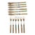 Circa 1910 Antique Mappin & Webb European Victorian Fish Knife and Fork Set- 6 Forks 6 Knives For Sale
