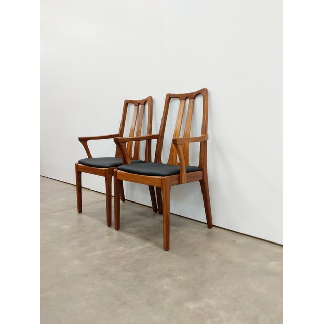 Nathan Furniture Pair of Vintage Teak Nathan Mid Century Modern Armchairs For Sale - Image 4 of 8