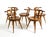 Mid-Century Modern Mid-Century Wood Sprouted Low Back Chairs, 1950s, Set of 5 For Sale - Image 3 of 18