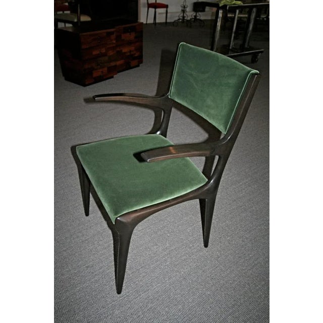 Bottle Green Carlo de Carli Chairs - Set of 10 For Sale - Image 8 of 9