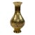 Vintage Etched Brass Bud Vase For Sale