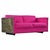 Adrian Pearsall Adrian Pearsall Craft Associates Pink Paul Evans Style Brutalist Loveseat Sofa For Sale - Image 4 of 16