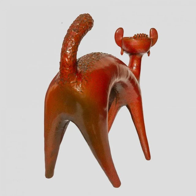 Italian Gatto Ceramic Sculpture, 1960s For Sale - Image 4 of 6