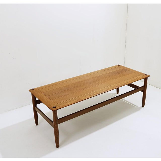 Brown Coffee Table with Reversible Top by Louis Van Teeffelen, the Netherlands, 1960s For Sale - Image 8 of 15
