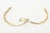 Vintage Los Castillo Hallmarked Brass Interlocking Hands Collar Sculptural Necklace, 1950's For Sale - Image 11 of 12
