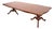 Baker Furniture Style French Regency Walnut and Burl Wood Double Pedestal Extension Dining Table, Newly Refinished For Sale