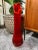 Vintage Beautiful Red LE Smith 21” Red Swung Vase in good vintage condition. Tall swung vase with wide vase