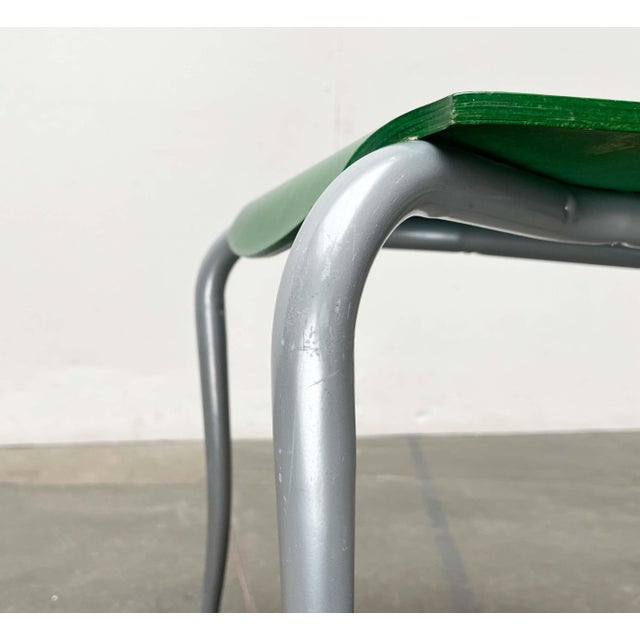 Postmodern Italian Green Side Chair, 1980s For Sale - Image 11 of 18