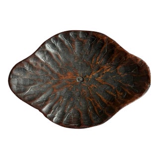 19th Century Japanese Lotus Leaf Dish For Sale
