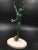 Art Deco female figurine "Olympia" gracefully balancing on a ball. The sculpture is made of spelter and has been placed on...