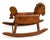 1970s Dawn ’Til Dusk Toys Vermont Handcrafted Folk Art Wooden Rocking Horse For Sale - Image 4 of 4