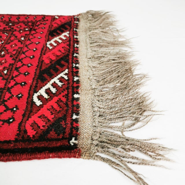 Red Small Rug, Denmark, 1970s For Sale - Image 8 of 11