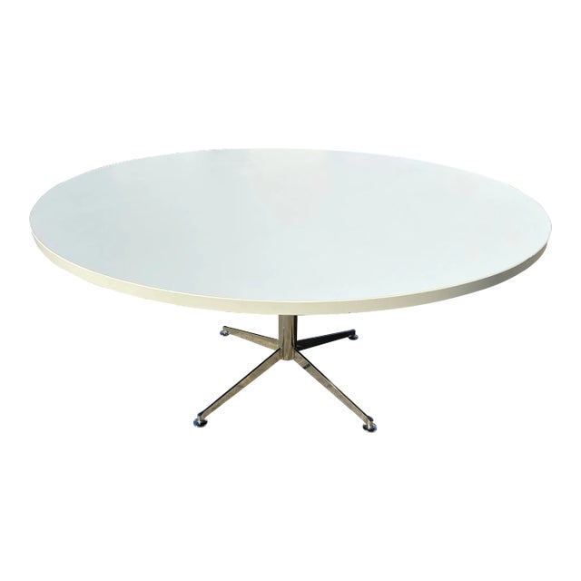 Chrome Oval Round Table For Sale