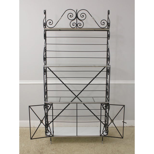 Wrought Iron French Style Bakers Rack Chairish
