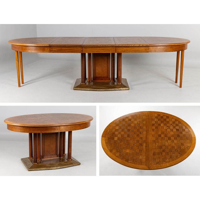 Vintage Art Deco Dining Table, 1920s For Sale - Image 3 of 15