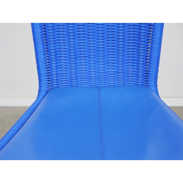 Blue B 20 Cantilever Chairs with High Back and Leather Upholstery by Mart Stam, Marcel Breuer & Jean Prouvé for Tecta, Germany, 1980s, Set of 4 For Sale - Image 17 of 18