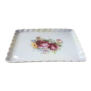 Vintage Victoria Ceramic Trinket Tray, Made in Czechoslovakia For Sale