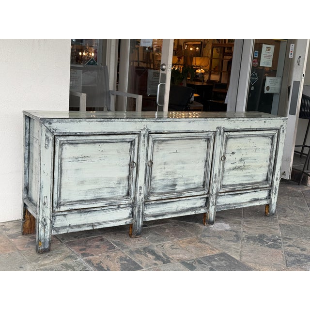 Late 19th Century Distressed Finish Farmhouse Sideboard, Late 19th Century. For Sale - Image 5 of 12