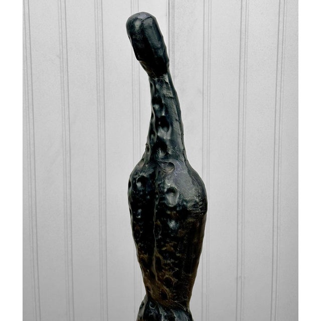 Metal Vintage Brutalist Abstract Fetish Figural Metal Art Sculpture For Sale - Image 7 of 9
