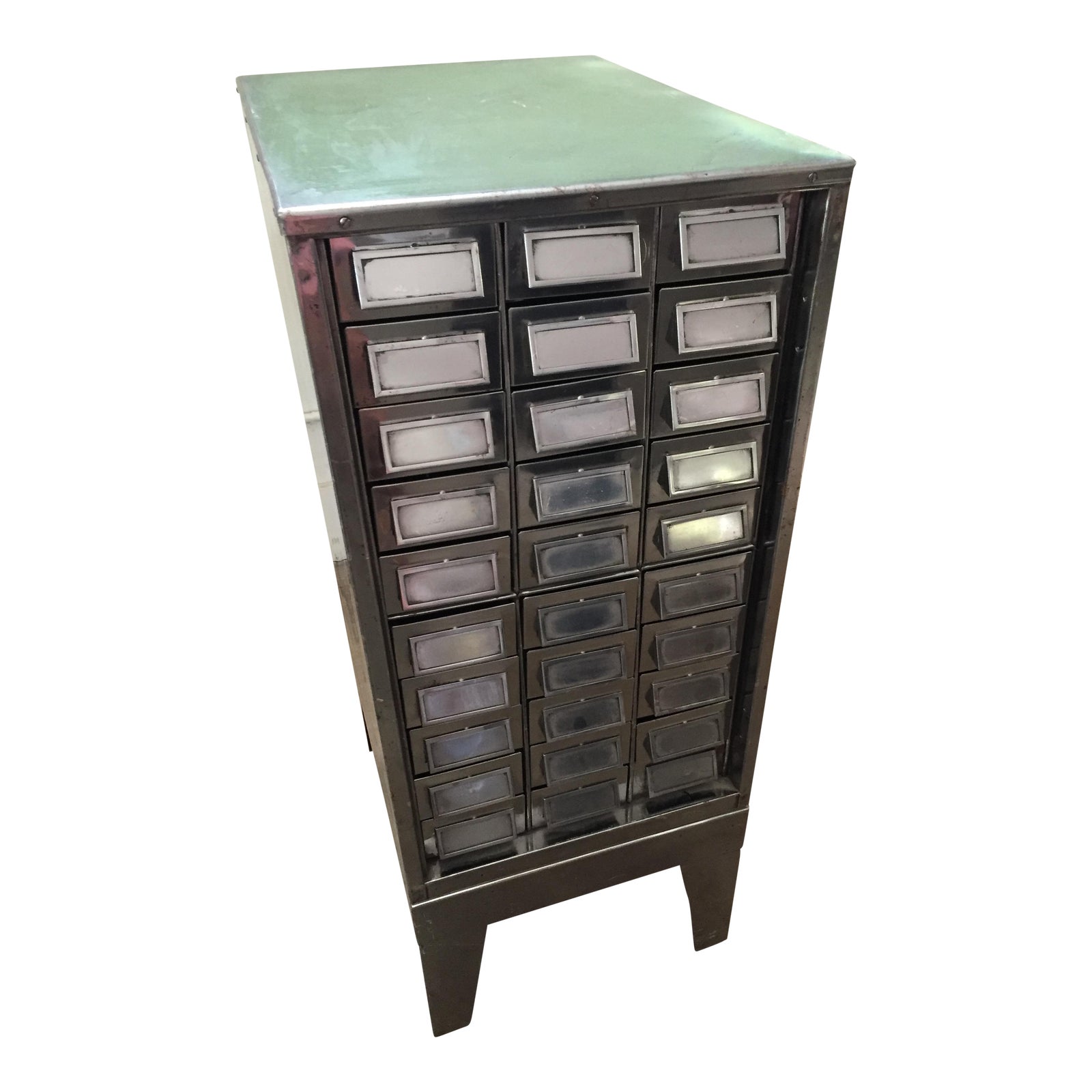 Vintage Mid Century Metal Library Cabinet Chairish