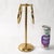 Metal Hollywood Regency Free Standing Solid Brass Double Ring Hand Towel Holder For Sale - Image 7 of 14