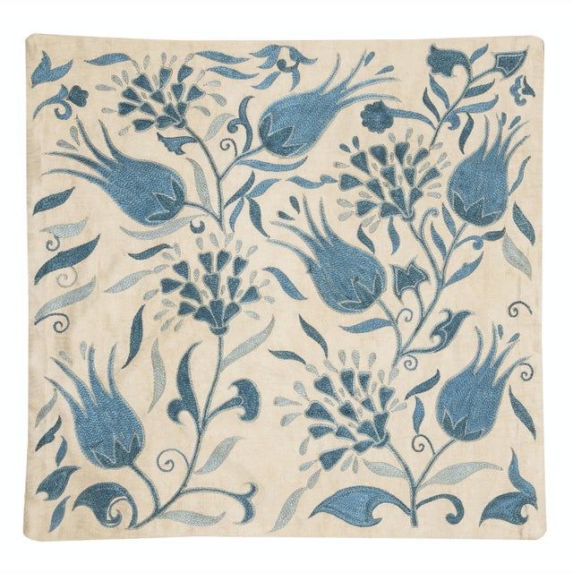 New Hand-Embroidered 100% Silk Cushion Cover – Authentic Uzbek Textile Art Elevate your home décor with this exquisite...