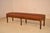 19th Century English Oak Upholstered Leather Bench For Sale - Image 4 of 9