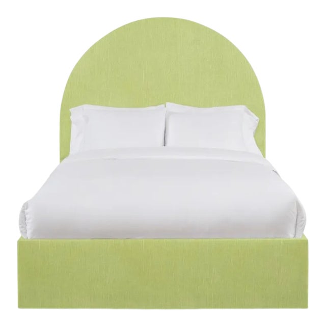 This listing is for the headboard only, and does not include the bedframe with the purchase. From Chairish's line of...