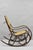 Wood Vintage Mid Century Modern Thonet Style Bentwood & Cane Rocker Rocking Chair (A) For Sale - Image 7 of 18