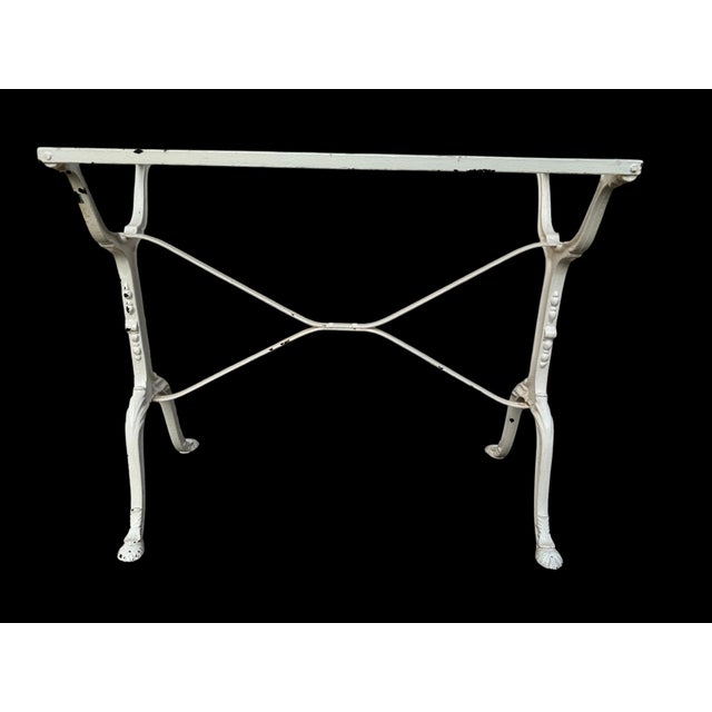 Antique French Cast Iron & Marble Bistro Table, 1900s For Sale - Image 13 of 16