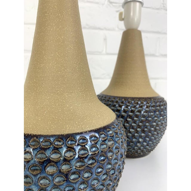 Large Scandinavian Stoneware Ceramic Table Lamps by Einar Johansen for Soholm, 1960s, Set of 2 For Sale - Image 6 of 14