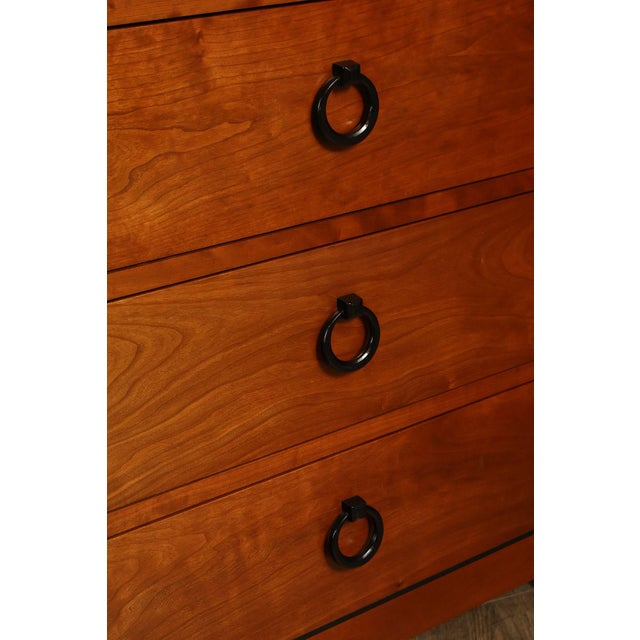 Stickley 21st Century Collection Pair of Granite Top Cherry Nightstands For Sale - Image 12 of 18
