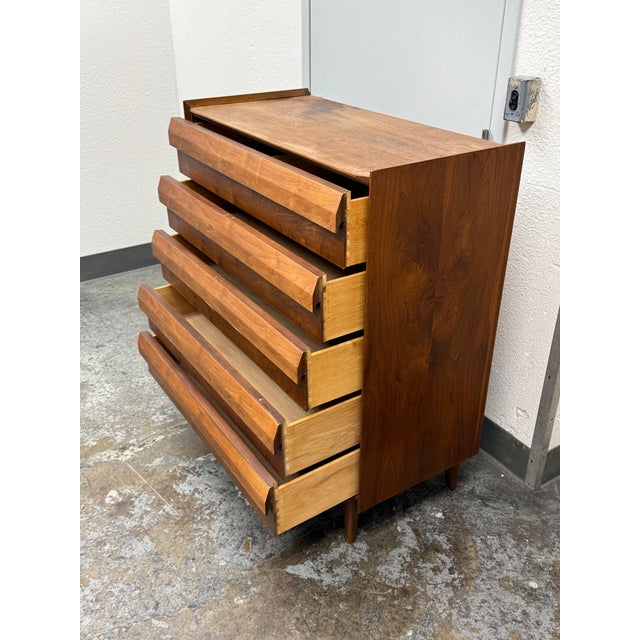 Mid 20th Century Lane Furniture First Edition Mid-Century Tallboy Dresser For Sale - Image 5 of 12