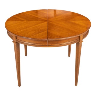1964 Drexel Heritage Anniversary Dining Table 3 Leaves Sable Walnut Finish For Sale