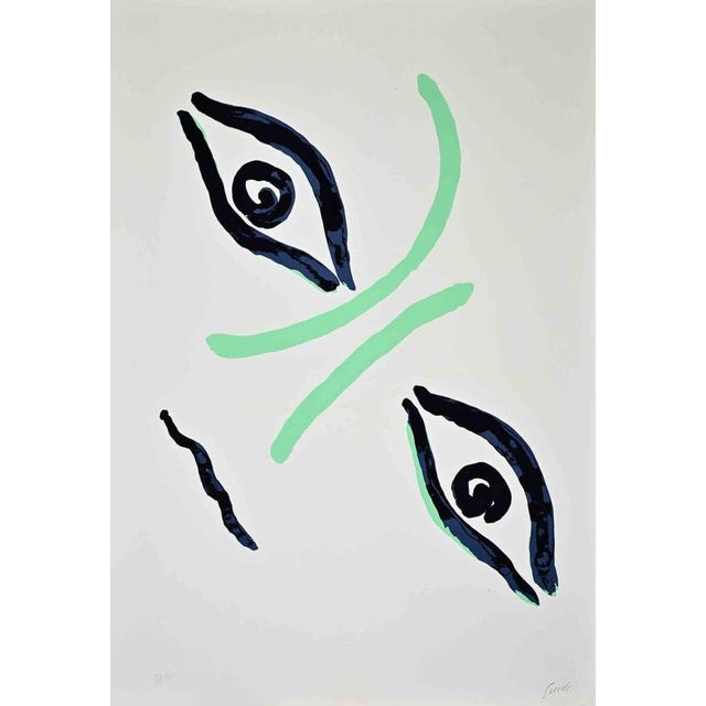 Countess Portrait is a lithograph realize by Virgilio Guidi. Very Good conditions. Hand-signed in the lower right....