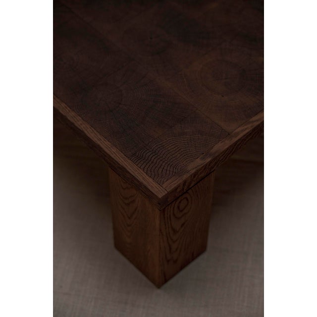 Brown Vintage Brutalist Checker Coffee Table, 1970s For Sale - Image 8 of 13