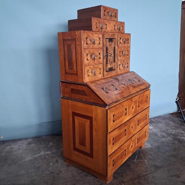 Antique Secretaire in Wood For Sale - Image 4 of 18